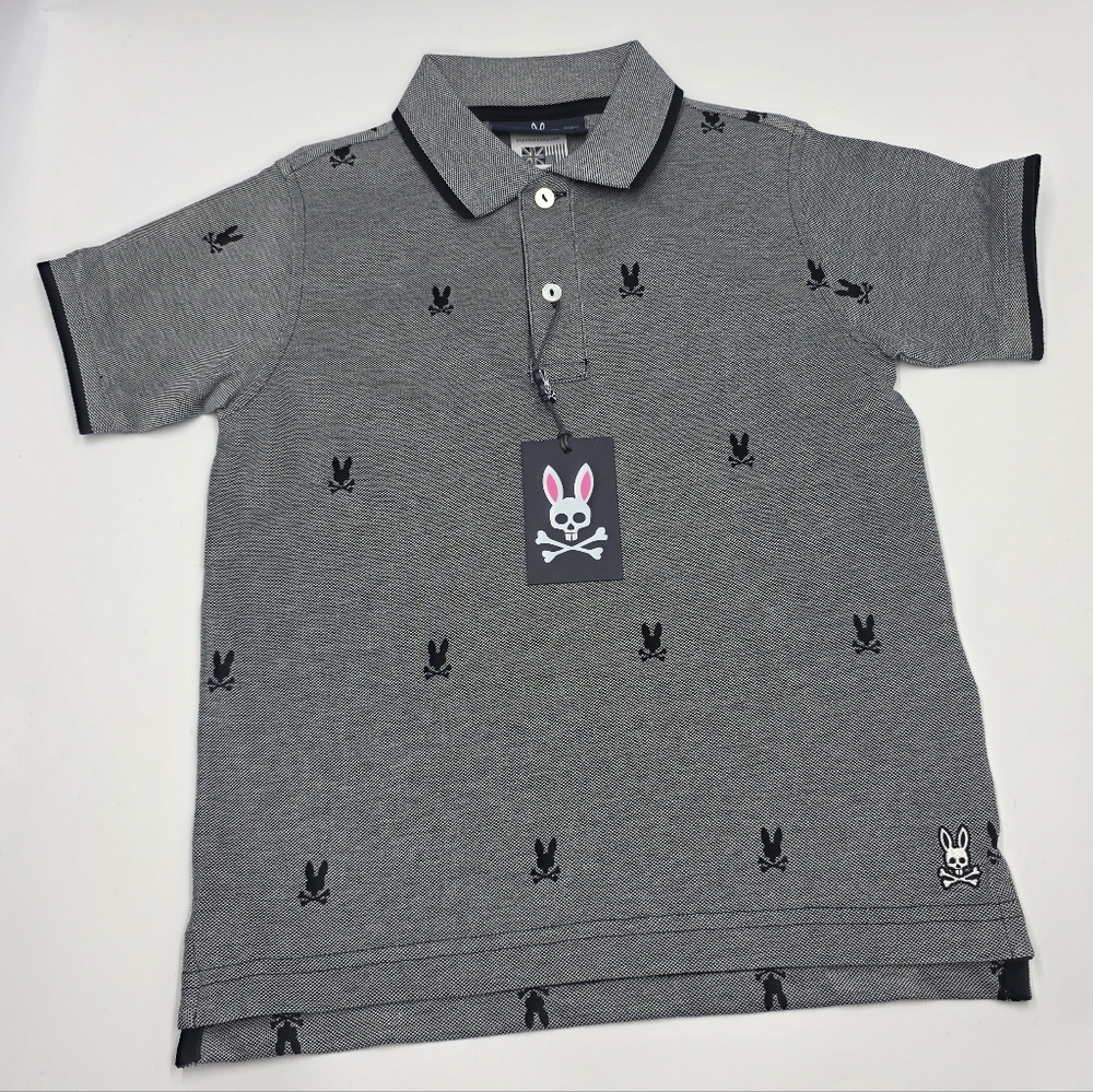 NEW Psycho Bunny boys' polo shirt size XS